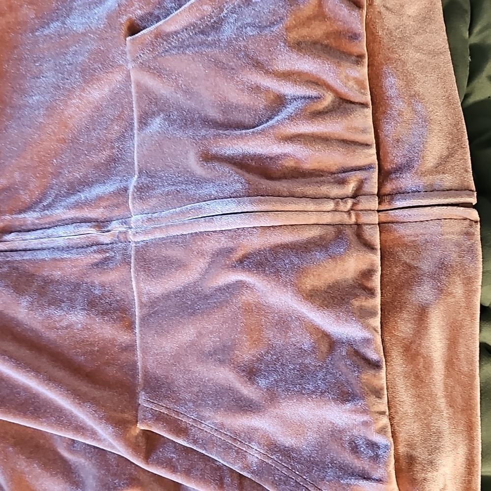 PINK Victoria's Secret Brown Cropped Velour Hoodie Size M - Picture 7 of 7